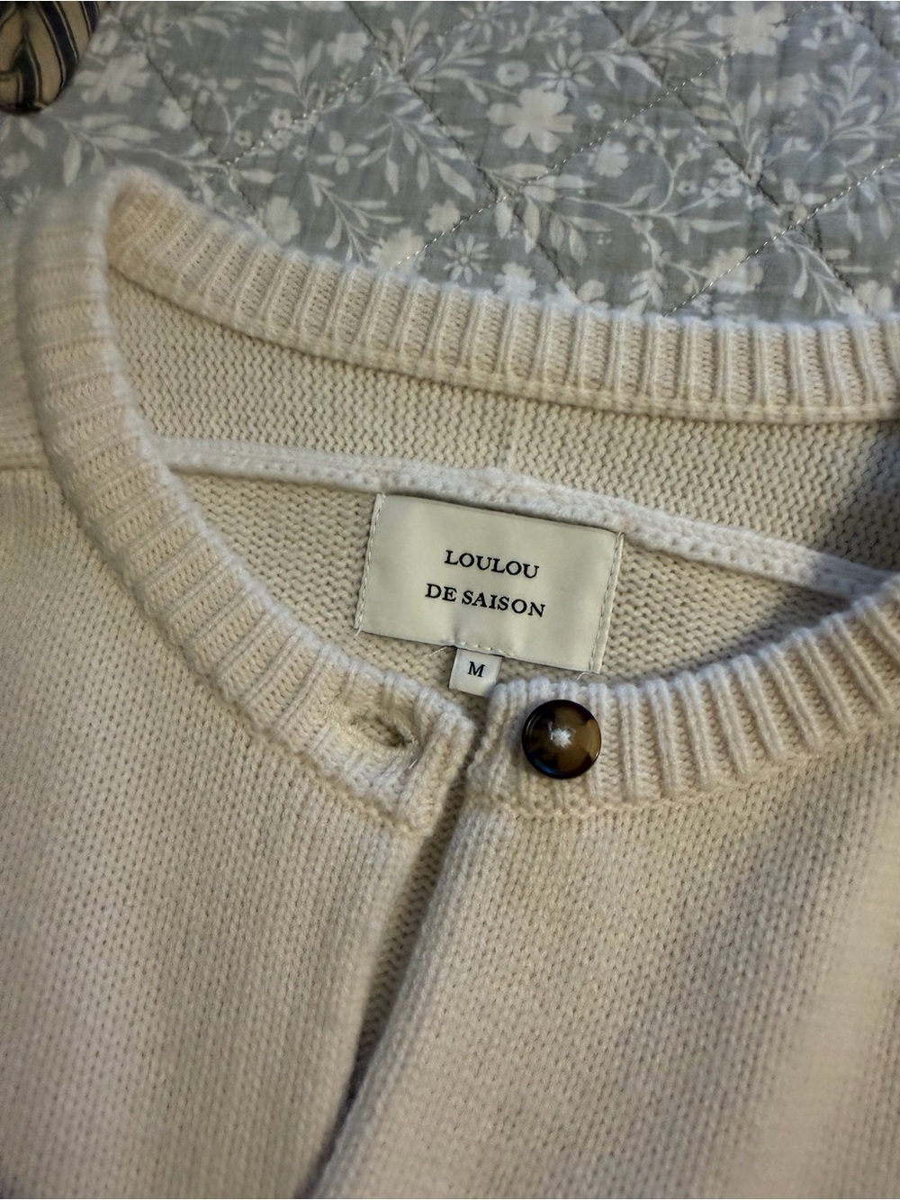 LOULOU cardigan cream